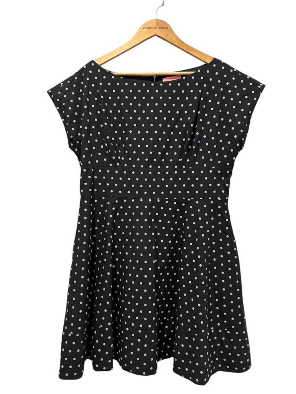 Kate Spade Fiorella Polka Dot Mini Dress, Pockets, Black White, 16